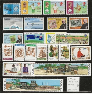 NAURU...Sc #87/251...Come nuovo NH...1968/82...24 diversi...Alcuni bei temi di attualità - Foto 1 di 1