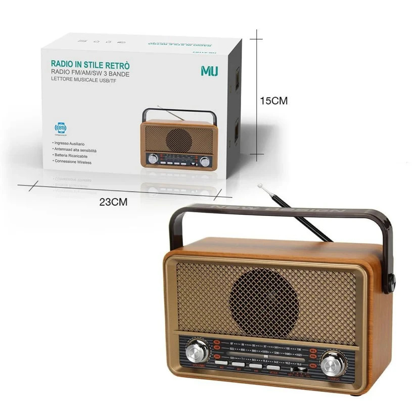 Radio Portatile AM/FM/SW Ricaricabile - Con Altoparlante 5W Per Esterno E Emergenza - Foto 13