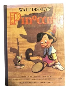 Walt Disney’s Pinocchio 1989 Hardcover Maurice Sendak Introduction - Picture 1 of 8