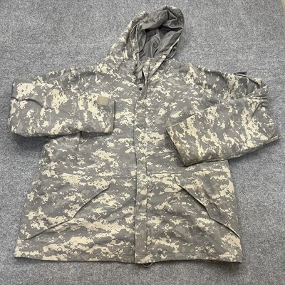 Fox Outdoor ECWCS Parka Cold Weather Jacket Mens XL Camo Hooded Nylon Military - Image 1 of 4