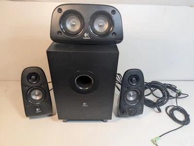Logitech Z506 Surround Sound 5.1 Subwoofer 3 Altoparlanti - Testato Funzionante! - Immagine 1 di 4
