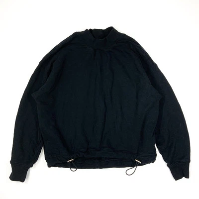 Sudadera para mujer Vince negra de manga larga cuello capucha falso XS X-Small Foto 1 de 4