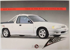 New Original HSV VG Maloo Ute 1990 4 Page Card Brochure Special Vehicles A4  - Picture 1 of 4