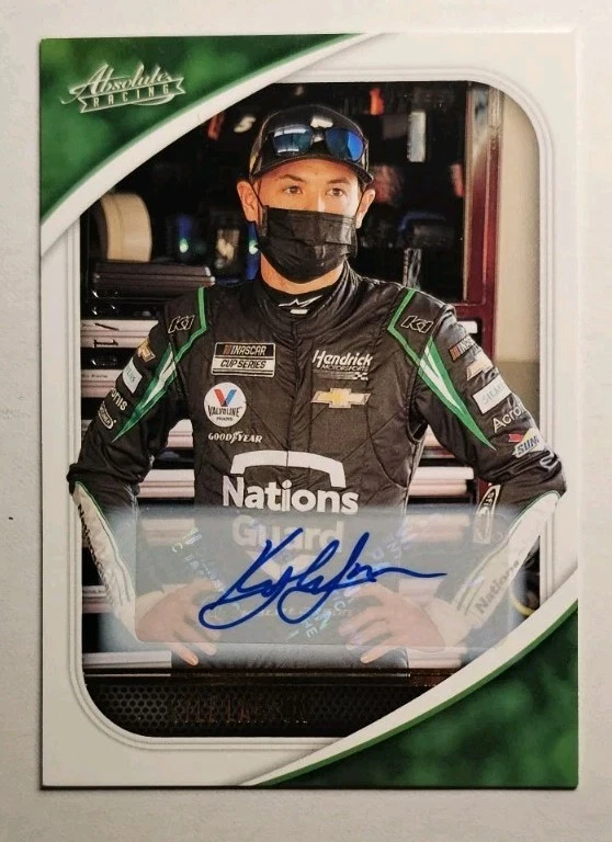Kyle Larson 2021 Chronicles Absolute Gold Auto #'ed 1/10 - Image 1 of 2