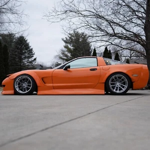 KBD Body Kits Kyouki Polyurethane Side Skirts For Chevrolet Corvette C5 97-04 - Picture 1 of 6