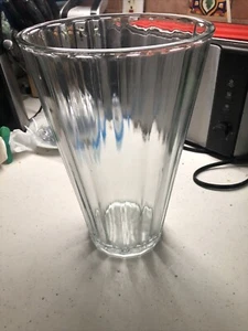 Blumenvase modern irisierend kristallklar Glas Vase 10" - Bild 1 von 1