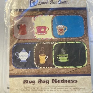 Brotdose Quilts BECHER TEPPICHWAHNSINN, STICKMOTIVE für Stickmaschinen - Bild 1 von 2