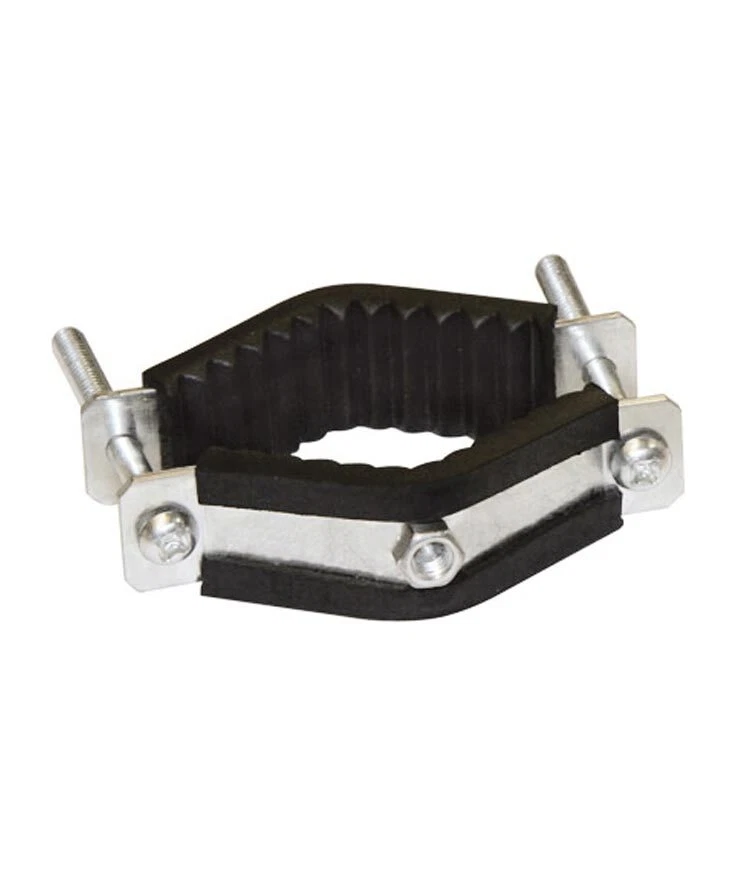 Adaptateur de serrage pour poteaux ronds avec raccord isolant   - Photo 1/1