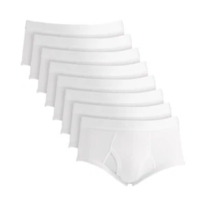 Club Room Men's Briefs, 8-Pack White B4HP - Picture 1 of 7