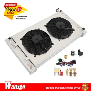 3-Row Radiator+Shroud+Electric Fan For Chevy GMC C/K 3500 2500 1500 1988-1999 - Foto 1 di 14