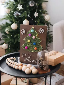 Kit creativo arte stringa fai da te ""Albero di Natale"" 7,5""x11,4"" / 19,0x29,0 cm - Foto 1 di 8