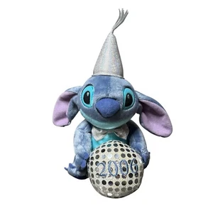 Disney Store Stitch Plush 2006 New Year Party Hat Bowtie Collectible - Picture 1 of 5