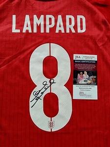 Camiseta firmada por Frank Lampard del equipo Inglaterra talla XL en persona. CERTIFICADO JSA  - Imagen 1 de 4