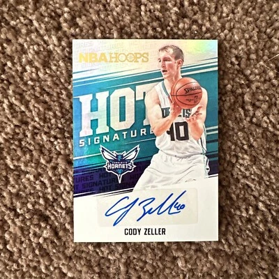 2017-18 Hoops Hot Signatures #5 Cody Zeller Autograph Hornets - Image 1 of 3