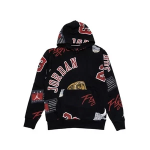 AUTÉNTICO JERSEY POLAR CON CAPUCHA AIR JORDAN AOP BROOKLYN GRÁFICO FN4545-010 133 - Imagen 1 de 8