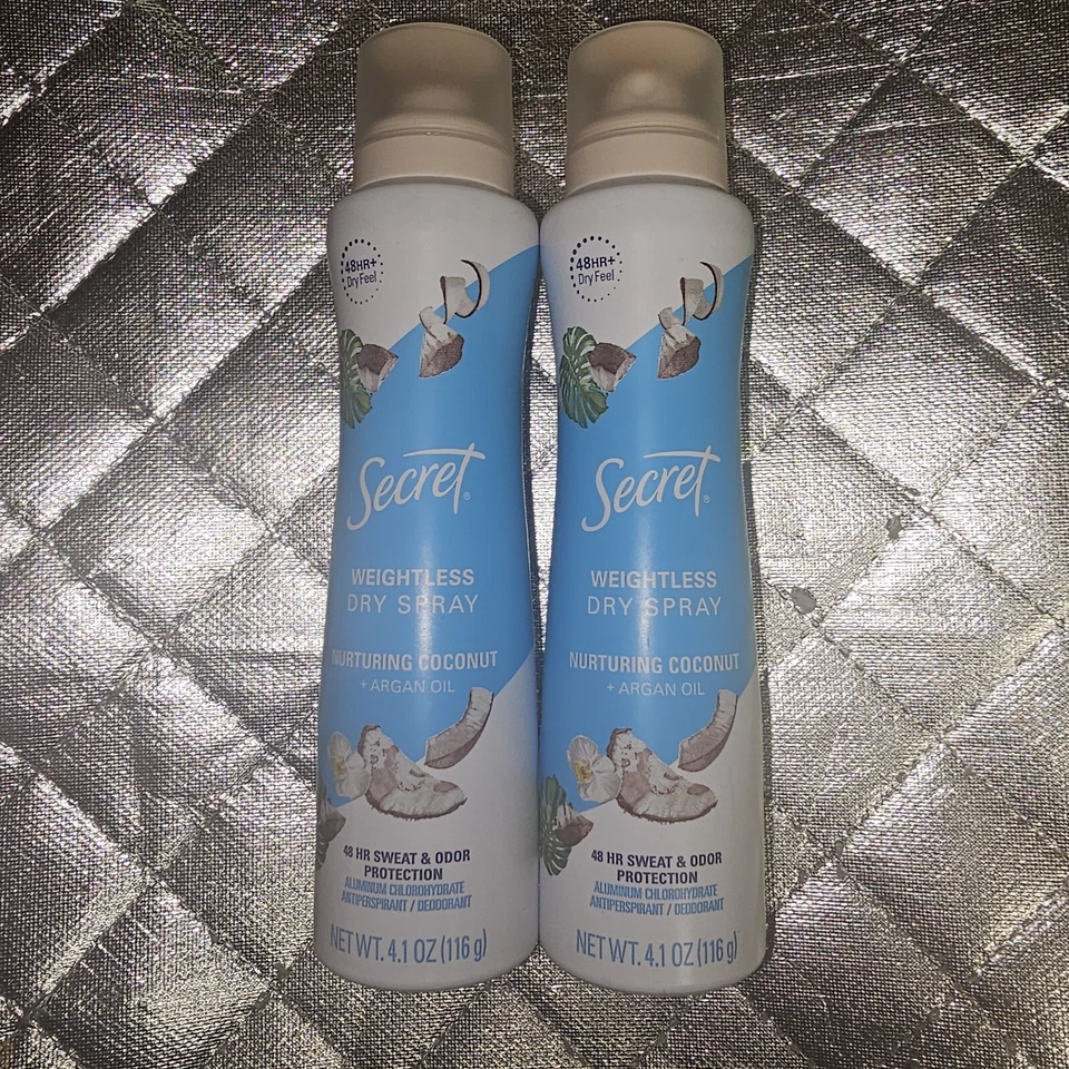Secret Weightless Dry Spray Nurturing Coconut 4.1oz Lot Of 2 - Image 1 of 1