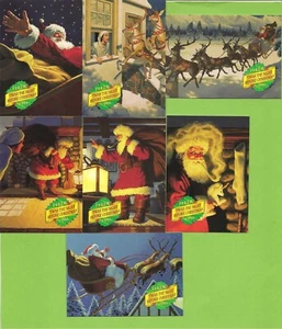 1995 Fleer T'Was The Night Before Christmas 7 Karten Lot # 1 bis 7 - Bild 1 von 2