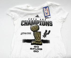 Adidas San Antonio Spurs 2014 NBA Finals Champions Women's Locker Room T-Shirt - Picture 1 of 2