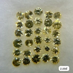 2.10 Ct 2.5MM REDONDO 100% ZAFIRO AMARILLO NATURAL (VIDEO)!! - Imagen 1 de 1