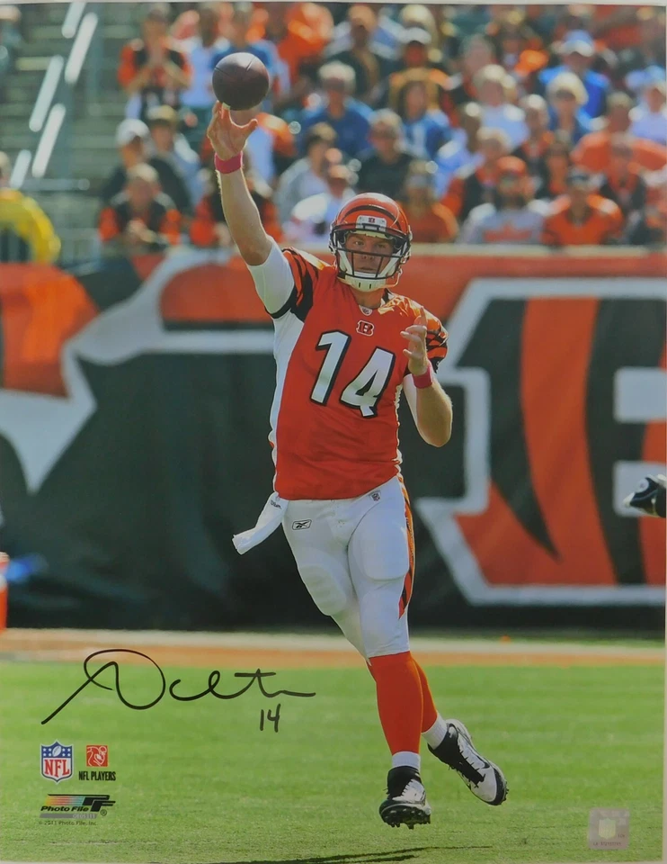 Foto assinada por Andy Dalton Cincinnati Bengals 16x20 certificado de autenticidade NCAA autografada - Imagem 1 de 1