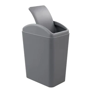 1 Pack Kitchen Garbage Can Plastic Trash Can with Swing Lid 16 L Grey - Picture 1 of 7