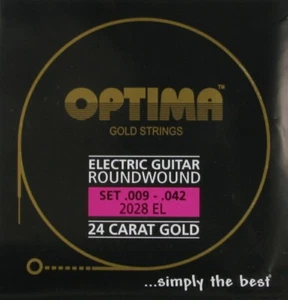 Optima Corde per chitarra elettrica oro 24 carati 9-42 2028.EL - Foto 1 di 1