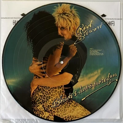 Rod Stewart - Blondes Have More Fun - Picture Disc Vinyl LP Warner Bros BSP-3276 - Image 1 of 4