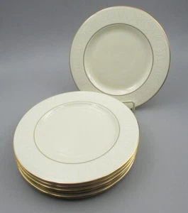 Lenox USA China COURTYARD Gold Salad Plates - Set of Six - Picture 1 of 3