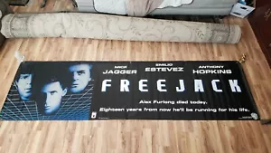 Poster Striscione Vinile Cinema ORIGINALE Freejack (120" x 35") dal 1992 - Foto 1 di 12