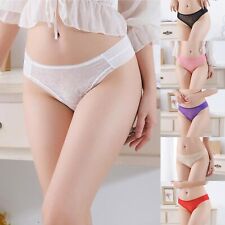 Womens Underwear Lace Bikini Panties Women Sexy Lace Breathable Hollow Thong Low