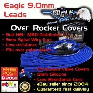 Bujía de encendido EAGLE 9 mm cables aptos para HEI Disi 302-351 Cleveland sobre cubiertas en V - Imagen 1 de 5