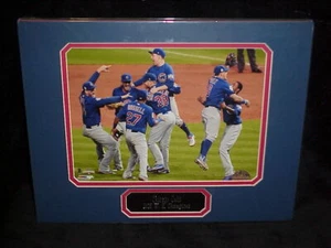 Chicago Cubs 2016 Champions foto mate y placa con nombre 11x14 lista para enmarcar - Imagen 1 de 1