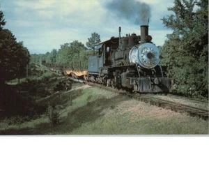 Dierks Forests Steam Engine 226 Pulling Empty Log Cars 6 July 1960 Postcard - Picture 1 of 2