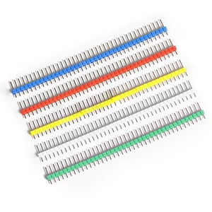 40 Pin Header Pinleiste 2,54mm Männlich Gerade Einreihig Farbig Bunt - Bild 1 von 15