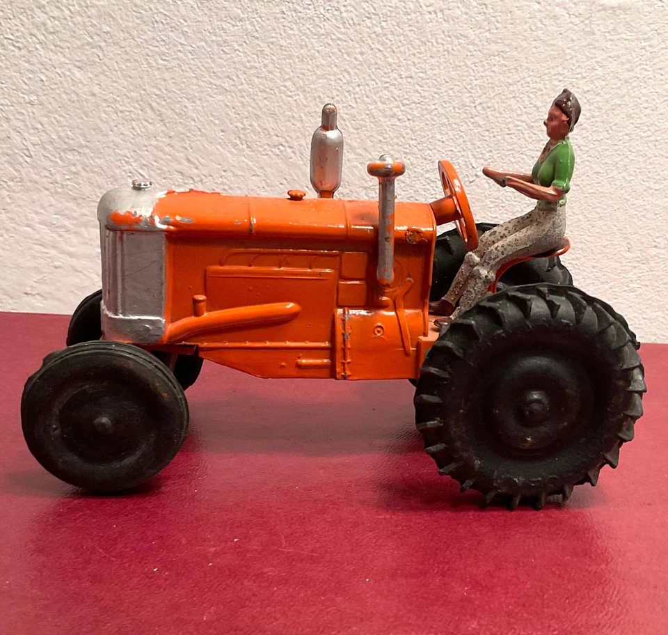 CRESCENT TOYS Inglaterra #1805 de colección diecast tractor agrícola naranja 1950 escala 54 mm Foto 1 de 4