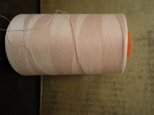 T-27-100% A&E SPUN POLY THREAD-EXCELL BRAND-SALMON PINK-6000YD CONE - Picture 1 of 1