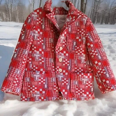 Vintage handmade Girls Plaid Blazer Jacket Small No tags By Shirley Howell Kids  - Image 1 of 4