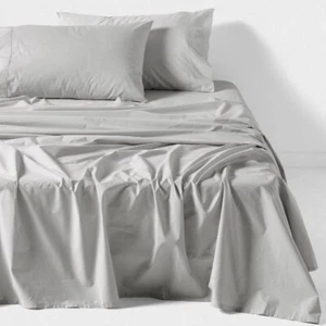 Linen House Australian Cotton 400TC Silver KING Bed Sheet Set. - Picture 1 of 6