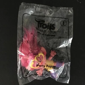 Trolls WORLD TOUR DreamWorks McDonald’s Party #1 Poppy 2020 Happy Meal Toy New - Picture 1 of 3
