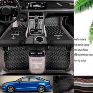 Car Floor Liners Mats For Audi A3 2006-2025 Waterproof Auto Carpets Luxury Pads - Picture 1 of 24