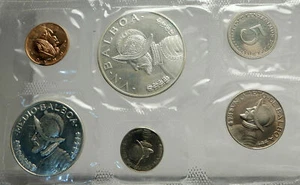 1968 PANAMA Large CONQUISTADOR BALBOA Genuine Proof 6 Coin Set 2 Silver i76351 - Picture 1 of 3