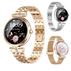 IP68 Wasserdicht Damen Smartwatch AK73 Bluetooth Anruf Gesundheitsüberwachung - Bild 1 von 26