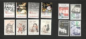 12 Ass't Netherlands Sc #B552-55 #B581-84 #B585-588 MNH semi postal stamps - Picture 1 of 1