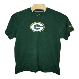 Men's Nike Green Bay Packers T-Shirt XL Green Short Sleeve Regular Fit - Picture 1 of 3