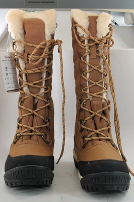 Women's BEARPAW Isabella Tall Leather Snow Boots Winter Fur Sz 7 - Image 1 of 4