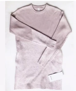 Lululemon Restful Intention Pullover Tunika Pulli Seitentaschen M Blush Pink - Bild 1 von 11