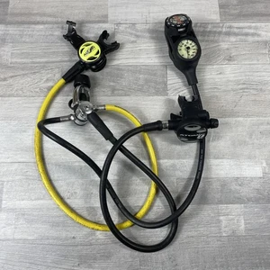 Atomic Aquatics Z2X Scuba Regulator Comfort Swivel Hose Octopus And Gauge - Picture 1 of 14