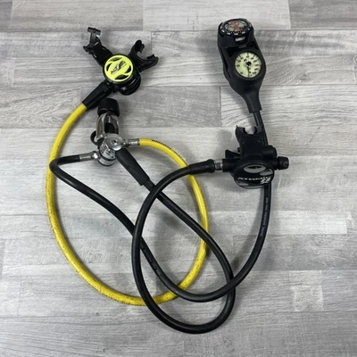 Atomic Aquatics Z2X Scuba Regulator Comfort Swivel Hose Octopus And Gauge - Image 1 of 4