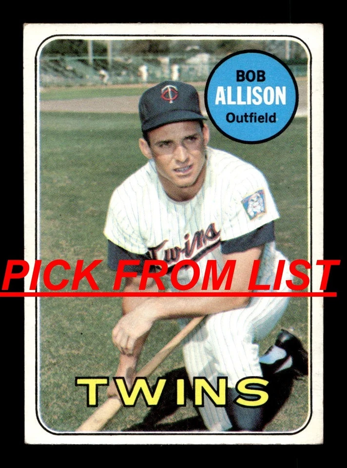 1969 Topps Baseball #14-287 en muy buen estado-excelente selección de la lista TODAS LAS FOTOS ss8 Foto 1 de 1