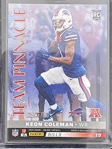2024 Panini Encore #15 Keon Coleman / Marvin Harrison Jr. Team Pinnacle Blue - Bild 1 von 2